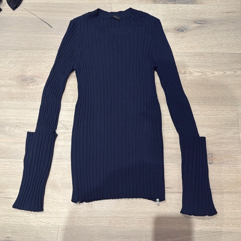 Joseph sweater with side zipper